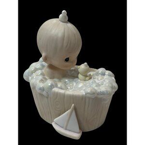 Precious Moments A Tub Full Of Love Collectible Porcelain Figurine 1987